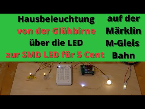 Die günstige Hausbeleuchtung für 5 Cent? auf der Märklin M-Gleis Bahn