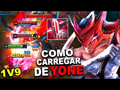 YONE CAMPEÃO BOM PARA VIRAR MONO E SUBIR DE ELO | OLHA O QUE ACONTECEU NA PARTIDA VIRAR MONO YONE ?