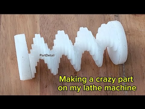 Making a crazy part on my lathe machine, #part