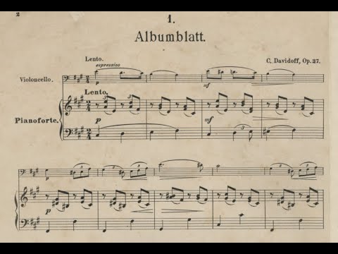 Karl Davydov - 2 Salonstücke, Op.37