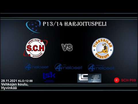 Harjoituspeli SCH Hurrikaanit/Taifuunit -  Tiikerit P14 28.11.2021 (LIVE)