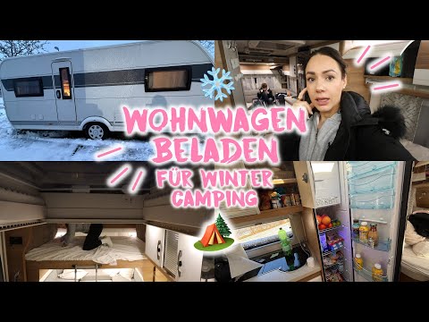 Caravan loaded for winter camping❄️🏕️ • XXL Camping Food Haul💸 • Maria Castielle