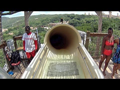 Exciting Boomerango Slide at Valley of Waves Sun City