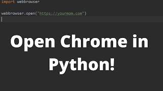 Open a Webbrowser and go to a URL in Python - Python Tutorial