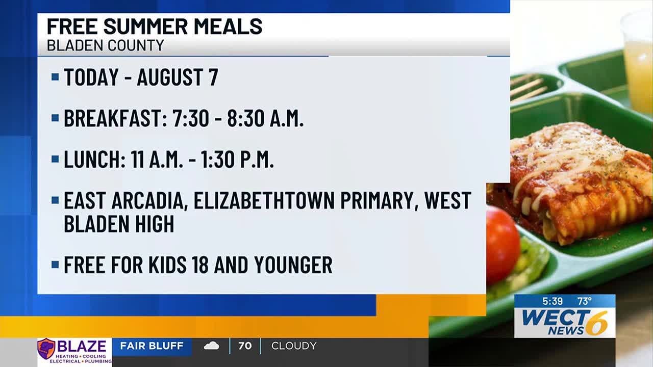 Bladen County Schools kicks off summer free meals program