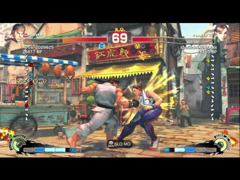 Air [Ryu] vs xSoSickNASHFANx [Chun] FT5 SSF4 Endless Battle - Xbox Live - TRUE-HD