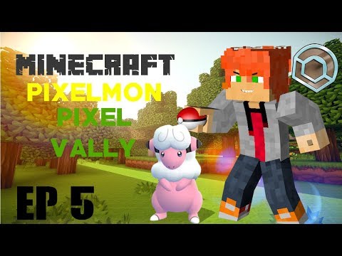 WE GOT OUR FIRST GYM BADGE! - Minecraft Pixelmon Episode 5 | PixelVally
