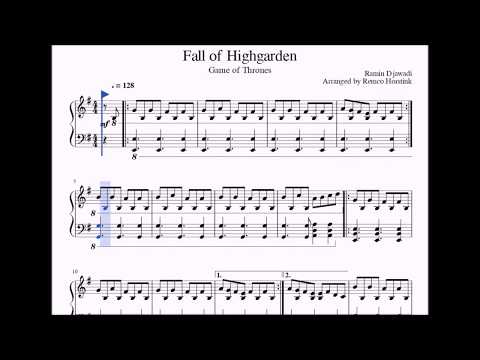 Game of Thrones: 'The Queen's Justice' piano + sheets (s07e03 credits soundtrack by Ramin Djawadi)