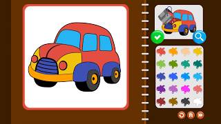 My Coloring Book: Transport - Геймплей