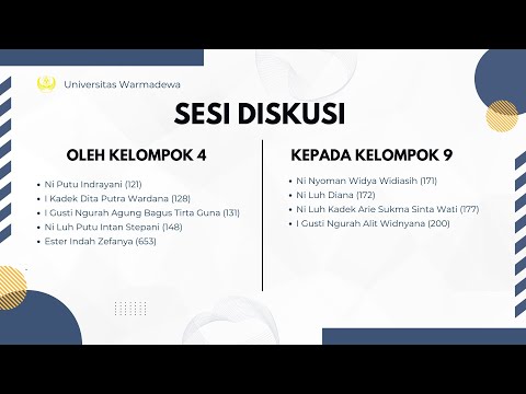 SESI DISKUSI KLP 9 BERSAMA DENGAN KELOMPOK 4_C3 MANAJEMEN_TUGAS M. PEMASARAN_UNIVERSITAS WARMADEWA