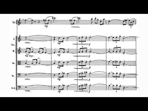 Vincent Persichetti - The Hollow Men for Trumpet and String Orchestra, Op. 25 (1948) [Score-Video]