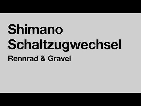 Shimano shift cable change road bike & gravel