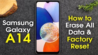 Samsung Galaxy A14 How to Reset Back to Factory Settings | How to Erase All Data | A14 5G