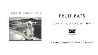 Fruit Bats - Don't You Know That (Official Audio)