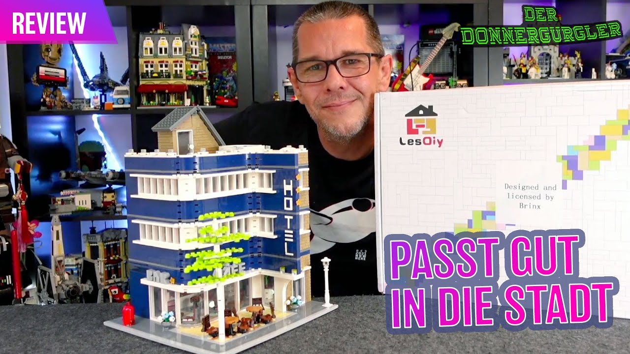 Lesdiy - Modernes Eckhotel von Brinx als Erweiterung zu den Lego Modular Buildings