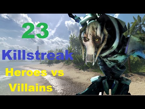Star Wars Battlefront 2 - General Grievous 23 Killstreak in Heroes vs Villains (Scarif)