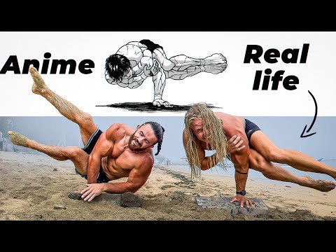 TOP Athletes Trying ANIME EXERCISES in Real Life