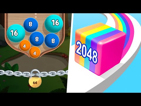 Laser Bubbles vs Jelly Run 2048 - Max Level Gameplay (Part 2)