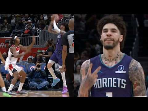 LaMelo Ball goes CRAZY and hits 10 threes in 3 quarters vs Wizards & 4 straight