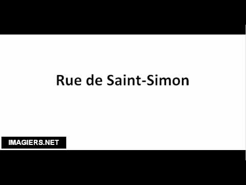 How to pronounce Rue de Saint Simon