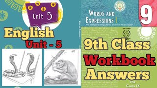 9th Class ENGLISH Workbook UNIT-5 Answers | AP NCERT NEW SYLLABUS 2023-2024 | English Workbook #9th