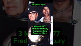 When Queen met Groucho Marx 3 of March 1977 #freddiemercury #queen #shorts #foryou #fyp