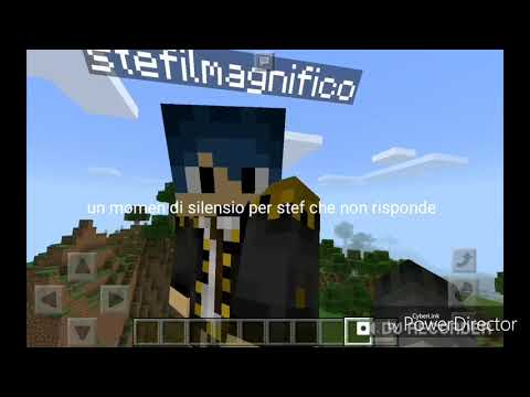 Stef entra nel mio mondo di minecraft