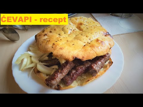 Čevapčići", Homemade Bosnian sausages; real recipe, not ordinary meatballs or fried minced meat