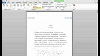 Word for Dissertations: Adding Page Numbers