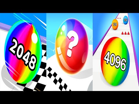 Ball Run 2048 VS Ball Master 2048 VS Rolling Ball Run Numbers Game   Android iOS Gameplay