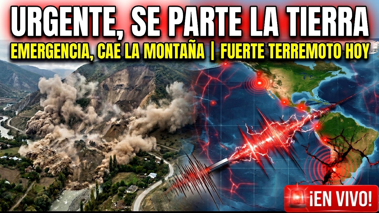 URGENTE COLAPSO MASIVO | TERREMOTO HOY PAÍSES ALERTA, MILES DE SISMOS Y FALLA DE SAN RAMÓN 