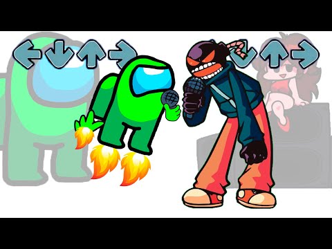 Mini Crewmate Kills 7 Friday Night Funkin' Characters Whitty | Among Us Animation