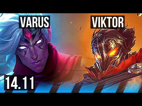VARUS vs VIKTOR (MID) | 2600+ games, 10/2/5, Dominating | NA Master | 14.11