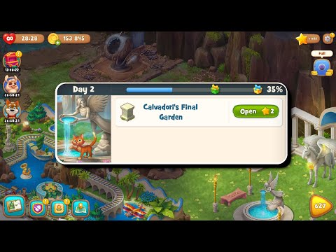 Calvadori's Final Garden - Day 2 - The Pegasus - Playrix Gardenscapes New Acres - Android Gameplay