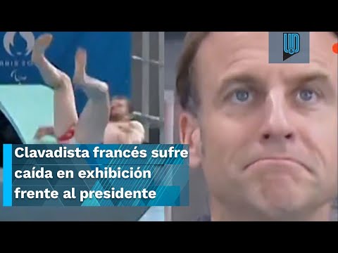 Clavadista sufre aparatosa caída en inauguración del Centro Acuático de París 2024