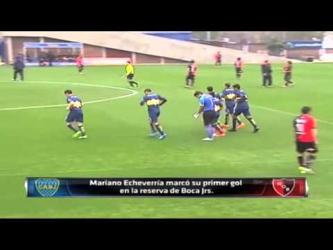Primer gol de Mariano Echeverría en Boca
