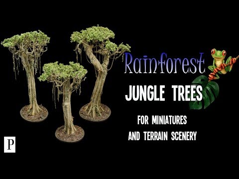 How To Make Rainforest Jungle Trees For Realistic Terrain Scenery