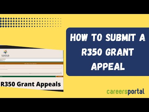 How To Submit A R350 Grant Appeal | Careers Portal