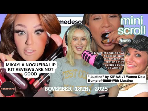 Mikayla Nogueira lip kit reviews, NYC "scammer" influencer goes viral + iJustine song AI allegations