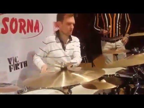 Jost Nickel Drum solo , Workshop 2015 IRAN [ Soundcheck ]