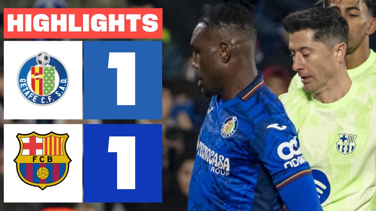 Getafe CF Vs FC Barcelona - Resultado en vivo, estadísticas y alineaciones