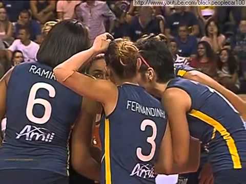 Superliga Feminina de Volei 2012/2013 - Amil Campinas 3 x 2 Sesi SP