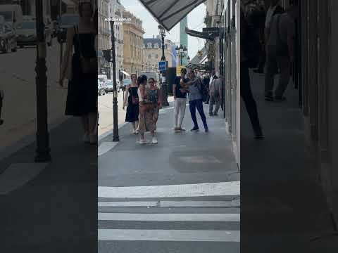 Zinedine Zidane and her wife walking together in Paris 17/augest /2024 #usa#celebritynews#shorts #