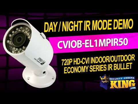 Day / Night IR Demo - CVIOB-EL1MPIR50 - HD-CVI 1.3MP - 720p Indoor/Outdoor IR Bullet Camera (demo 2)
