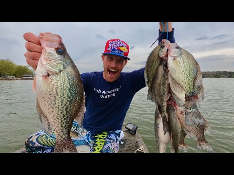 Crappie Fishing BONANZA! 2 Days 2 Lakes Catch Cook Camp