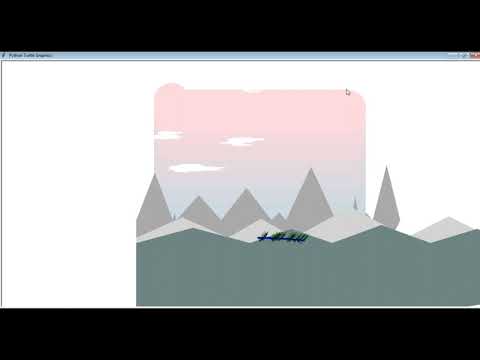 Making Landscape Using Python Turtle Graphicsamazingcoder