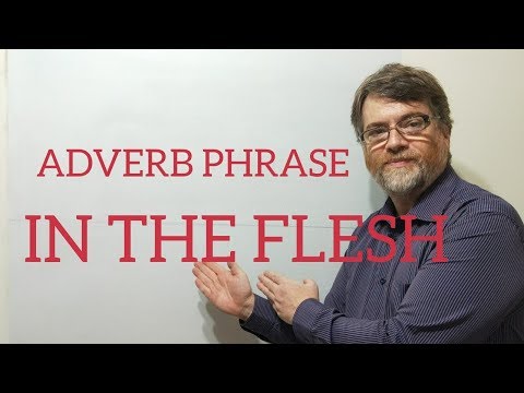 English Tutor Adverb Phrase (12) In the Flesh