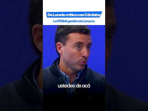 De Loredo critico con Córdoba #argentina #deloredo #cordoba #política