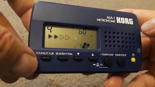 Video thumbnail for KORG MA-1 metronome unboxing video by Harmonica room