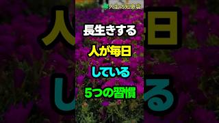 長生きする人が毎日している5つの習慣